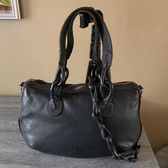 LOEWE Leather Logo Embossed Hobo - Picture 3 of 16